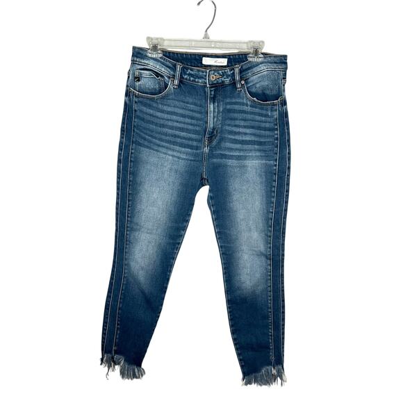 KanKan Jeans Size 15/31 Raw Hem Slightly Distressed - Picture 1 of 12